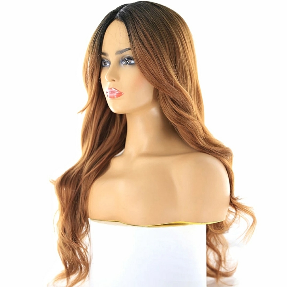 Ombre Wavy Side Part Synthetic wig
